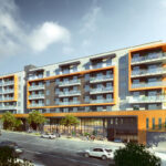 The multi-family residential and mixe-use project on West 7th in Koreatown, designed by architects AXIS/GFA